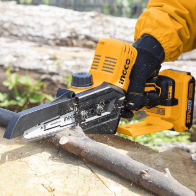 INGCO Set Mini Chainsaw & Shearer, with 2 batteries and charger - Image 4