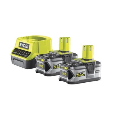 RYOBI Charger and batteries set 2x5Ah - RC18120-250